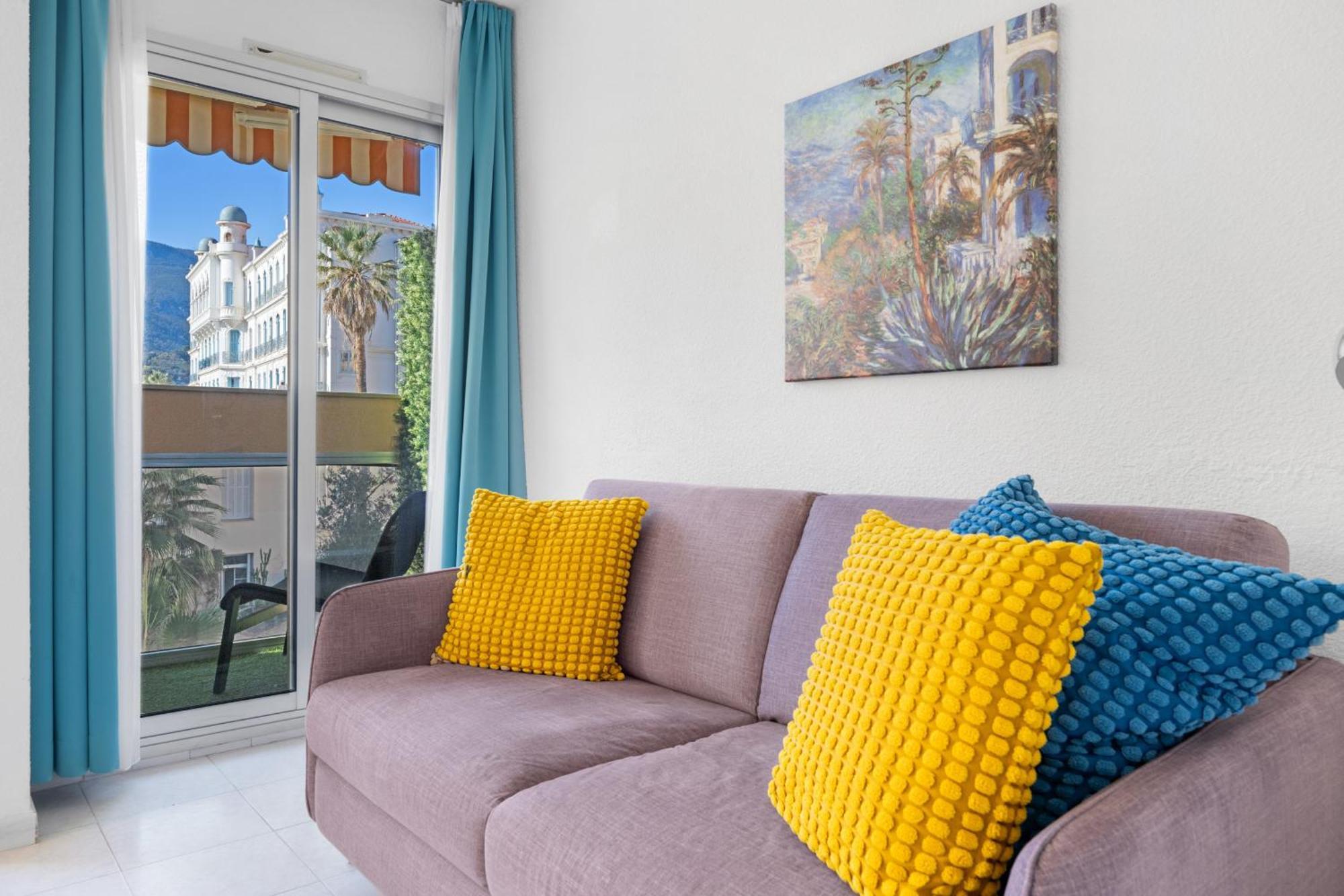 "Charmant Studio" Plein Centre, Calme, Terrasse Menton Exterior foto