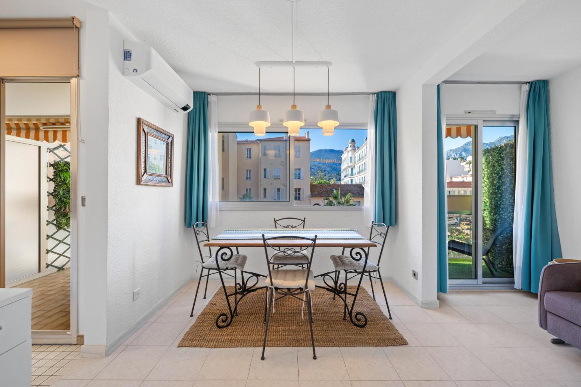 "Charmant Studio" Plein Centre, Calme, Terrasse Menton Exterior foto